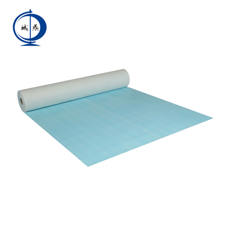 Colle de feutre non tissée auto-adhésive blanche sur le non-tissé spunlace côté feuille de PE (qualité de base 130 g/m²25m 50m)